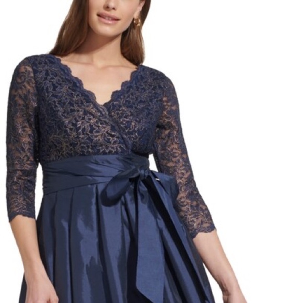 Jessica Howard Navy Lace Maxi Dress